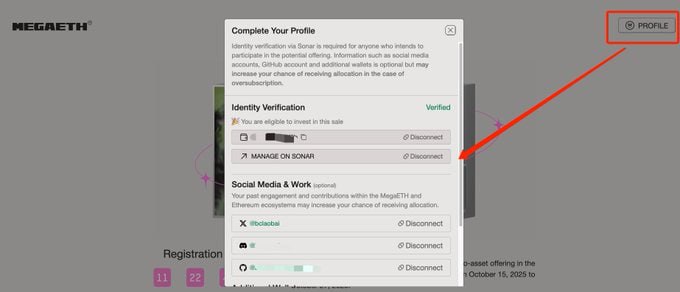 MegaETH 注册到是挺顺畅 @megaeth_labs 有人说提款时，会跳人脸KYC不管怎样，有K的先报上名再说吧注册链接：